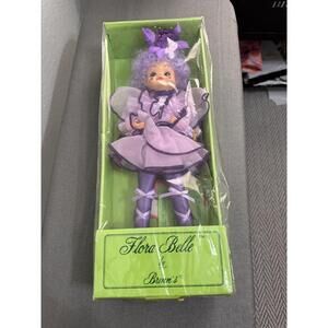 NEW Brinn's Miss Morning Glory Porcelain Pyrple Vintage  Flora Belle  Doll